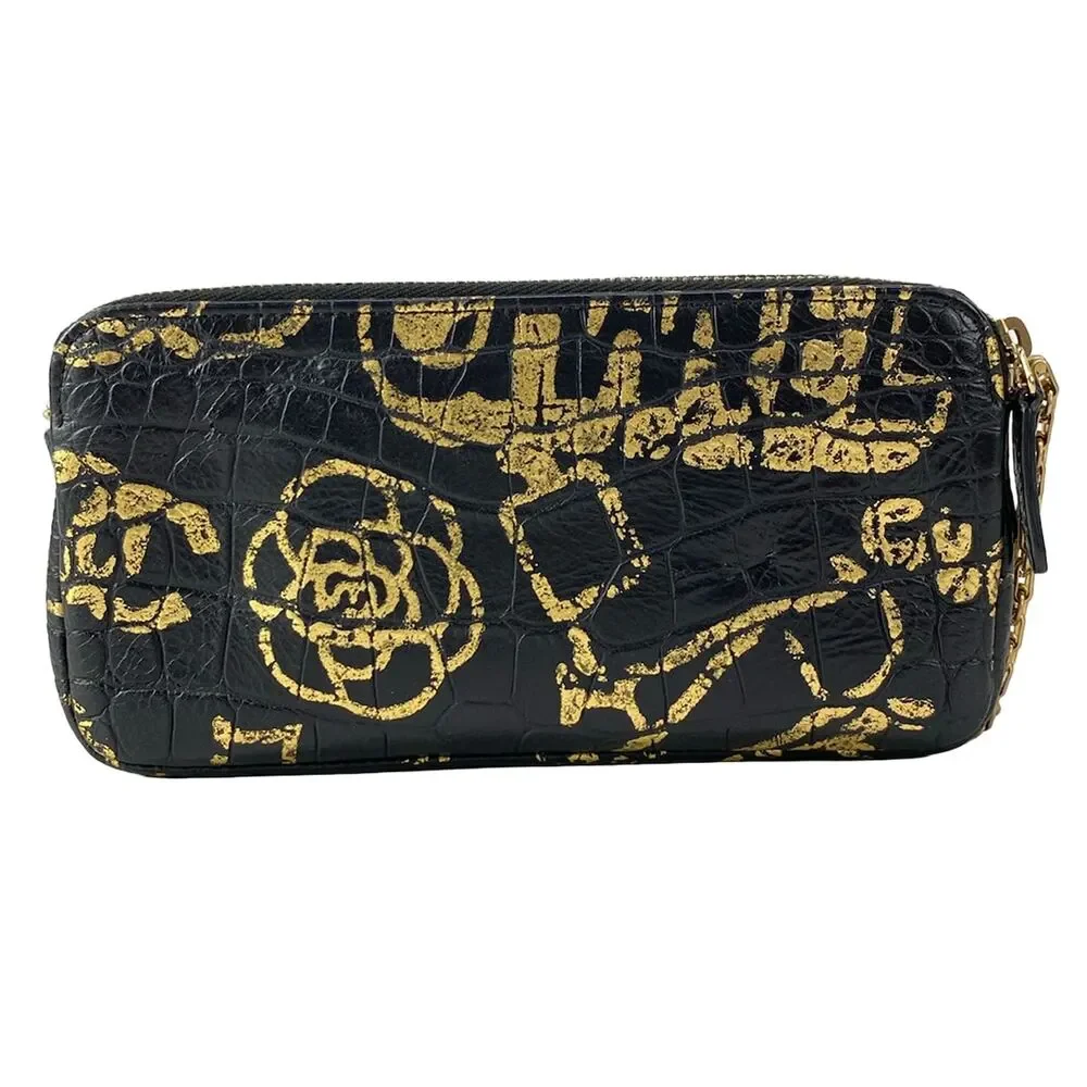 Chanel 2.55 Other Style Wallet A70953 Black Gold